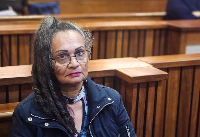 Zaheera Boomgaard, accused of multiple murders and fraud, appears in court for a high-profile case linked to forged wills and stolen bank cards.