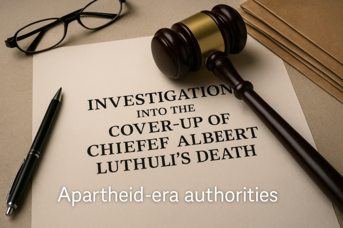 Investigation into the cover-up of Chief Albert Luthuli’s death by apartheid-era authorities