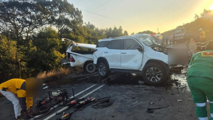 N4 toll road with heavy traffic and overcast weather during Easter weekend travel surge in South Africa.