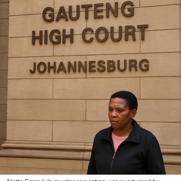 Gauteng High Court in Johannesburg acquits Aletta Sonzulu in tragic baby death case.