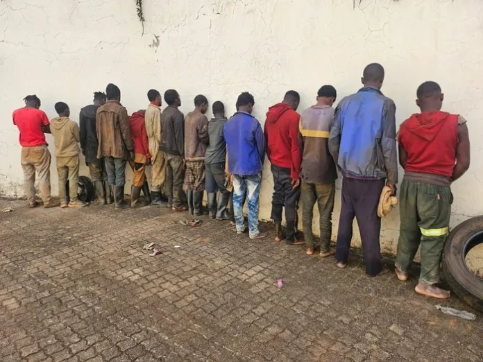 SAPS arrest illegal miners in national crackdown April 2025