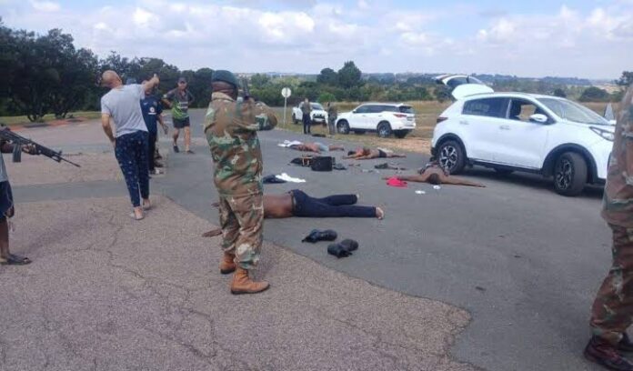 SANDF soldiers respond to suspected car theft at Thaba Tshwane military base